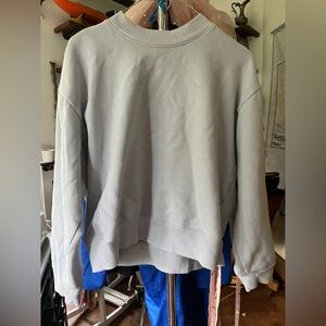 A New Day Light Gray Knit Top